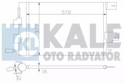 KALE OTO RADYATOR 393300 -  Конденсатор, кондиционер